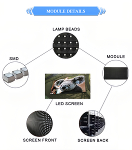 Módulos de Pantalla LED Grandes para Exteriores, Servicio Frontal, Video Wall LED, Paredes Exteriores de Centros Comerciales, Carteleras Digitales para Tiendas, Pantalla LED para Pistas de Patinaje - Product Image 3