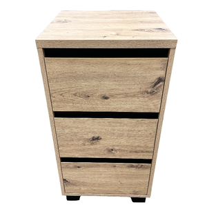 <strong>Walnut</strong> Brown Office 3-<strong>Drawer</strong> Storage Cabinets Living Room Chest of <strong>Drawers</strong> - Product Image 2