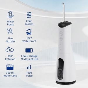300ml IPX7 mini du lịch không khí điện flossers USB Pick răng Làm sạch điện Irrigator Miệng di động không dây nha khoa nước <span class=keywords><strong>Flosser</strong></span> - Product Image 3