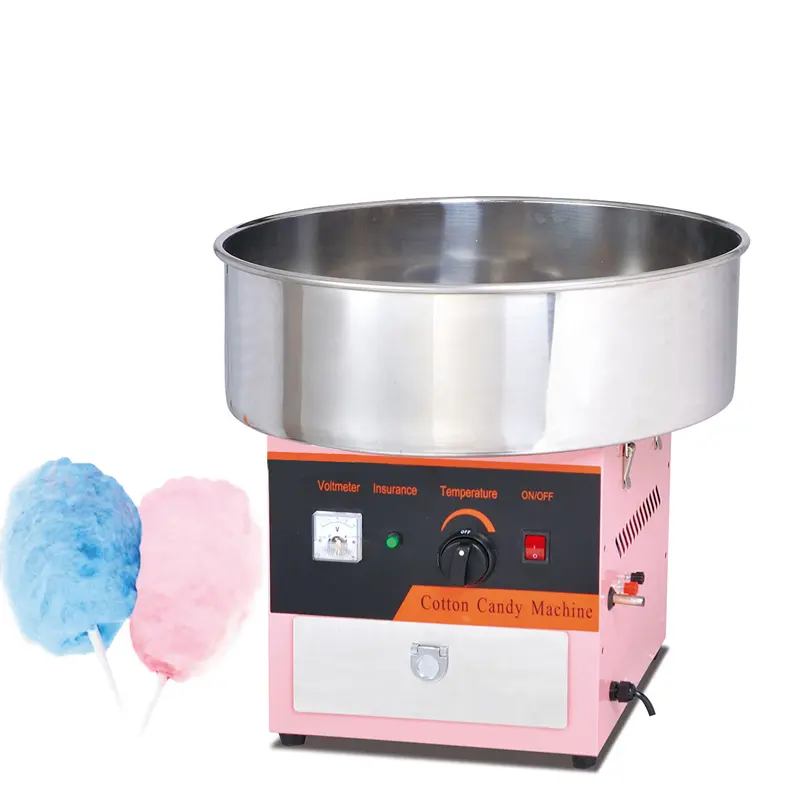 Commercial high capacity red professional household fully automatic cotton candy machine house used blue for home parties india
