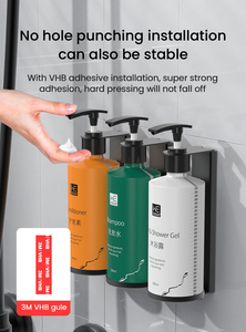 <span class=keywords><strong>Dispenser</strong></span> <span class=keywords><strong>per</strong></span> Shampoo e Balsamo da <span class=keywords><strong>Doccia</strong></span>, <span class=keywords><strong>Dispenser</strong></span> di <span class=keywords><strong>Sapone</strong></span> Bloccabile da Parete, Set <span class=keywords><strong>Dispenser</strong></span> <span class=keywords><strong>per</strong></span> Bagnoschiuma da Bagno, <span class=keywords><strong>per</strong></span> Hotel - Product Image 4