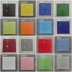 25 carreaux de mosaïque en céramique à carreaux blancs, différentes couleurs (or rose orange bleu), pour murs de salle de bain et de <span class=keywords><strong>piscine</strong></span>, haute absorption d'eau - Product Image 3