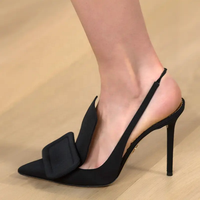 Grandes Tailles 45 Chaussures à Talons Hauts pour Femmes en Gros, Escarpins Slingback Violets en Daim avec Boucle Carrée