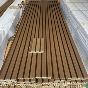 Bảng điều khiển tường chống cháy siding bên ngoài tấm ốp gỗ trang trí PVC Trần Bảng điều khiển trang trí WPC tường Bảng điều khiển - Product Image 6