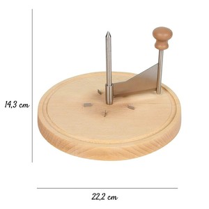Râpe à fromage en acier inoxydable avec plateau en bois pour Tête <span class=keywords><strong>de</strong></span> <span class=keywords><strong>Moine</strong></span> - Product Image 4