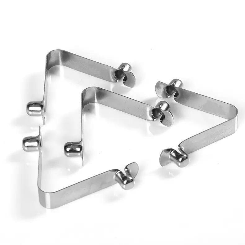 Clip de hoja resistente personalizado Canal en forma de u hoja de metal producto perforado soporte de metal Kit de estampado clip de metal