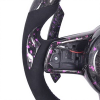 Volant en fibre de carbone LED pour Volkswagen VW Golf 7.5 7 MK7.5 MK7 GTI R GTD GTE Polo GTI Tiguan Passat 2013-2020