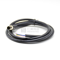 M8 mâle prise de câble étanche 6 broches 8 broches capteur circulaire connecteur électrique câble PVC PUR