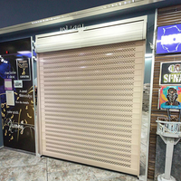 Porte de garage enroulable en alliage d'aluminium de qualité avec motif d'ouverture verticale