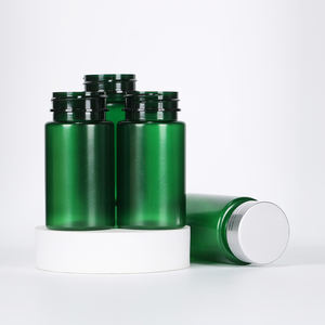 100ml 120ml 150ml 170ml 200ml 250ml Transparent Green PET <b>Pill</b> <b>Bottle</b> Vitamin Medicine Container Child Proof Cap Customizable - Product Image 1