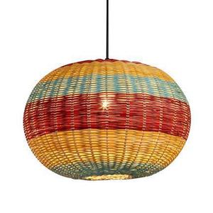 Rattan Pendant <b>Light</b> Round <b>Led</b> Lighting <b>For</b> Living <b>Room</b> Dining <b>Room</b> Study Tea <b>Room</b> Zen Style 40cm 35cm Single Head Chandelier - Product Image 3