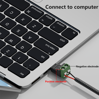 Coque en PVC Durable d'usine Type C mâle à 2Pin Port adaptateur de Terminal sans soudure Micro convertisseur mâle pour téléphone écouteur ordinateur