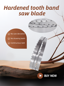 Pisau Gergaji Pita Temper Berkualitas Tinggi untuk Pemotongan Kayu Pabrik Gergaji Pita Pemotong Gulungan Gergaji Pita dengan Gigi yang Diperkeras - Product Image 3