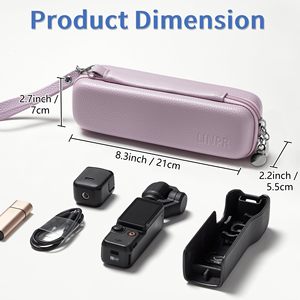 Estuche de EVA personalizado de fábrica para la cámara Osmo Pocket 4 y Xtra Muse, bolsa protectora de almacenamiento con correa para la muñeca - Product Image 2