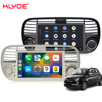 Autoradio Android 7 pouces avec GPS, DSP et MP3 pour Fiat 500 2008-2015, caméra de recul, CarPlay sans fil