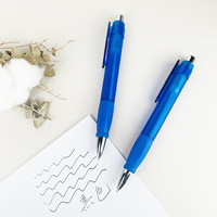 Stylo à bille rétractable XL Jumbo translucide épais avec poignée en caoutchouc et logo personnalisé pour cadeaux promotionnels