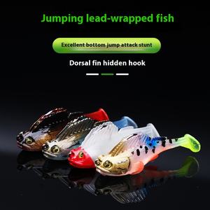 Tatlısu ve deniz balıkçılık Lures atlama balık sarılmış kurşun anti-asılı alt siyah balık yemi alt-levrek yayın balığı için sahte - Product Image 5