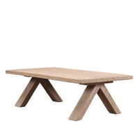 Tables basses de salon en bois massif recyclé, style rustique antique vintage, sur mesure