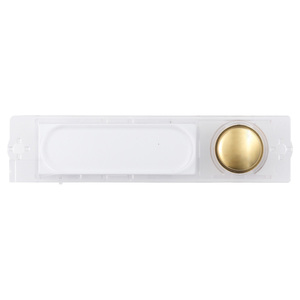 Placa de llamada Patavium de 12 pulgadas de largo, 7 pulgadas de ancho y 1.5 pulgadas de alto con botón dorado para uso en timbre - Product Image 1