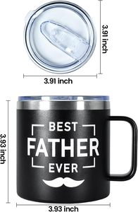 <span class=keywords><strong>Tasse</strong></span> isotherme double paroi sous vide 14oz « <span class=keywords><strong>Meilleur</strong></span> <span class=keywords><strong>Papa</strong></span> de Tous les Temps » – Cadeau de Fête des Pères pour <span class=keywords><strong>Papa</strong></span>, idéale pour café et thé - Product Image 4