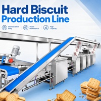 Automatische biscuitlijn te koop, Marie Soda harde biscuitmachine met draairoosteroven en koelsysteem.