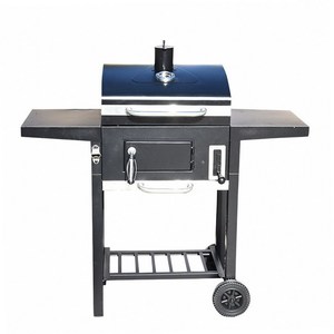 GS EN1860 LFGB al aire libre hogar jardín patio trasero carrito ahumador barbacoa parrilla chimenea carbón barbacoa parrilla con mesa auxiliar - Product Image 2