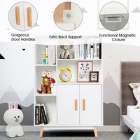 Tiroir en bois moderne blanc étagère de rangement support de sol scandinave bibliothèque organisateur Mini Mdf coréen livre support Boook armoire
