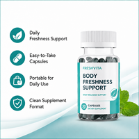 Capsule de déodorant corporel naturel à la chlorophylle pour les soins corporels, supplément alimentaire et de santé à base de plantes