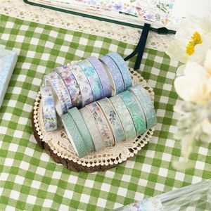 เทปวาชิลายดอกไม้ฤดูใบไม้ผลิ 5 เมตร สำหรับงาน DIY สมุดบันทึก งานฝีมือ และของขวัญทำมือ - Product Image 1