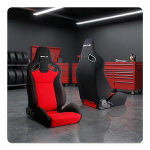 เบาะนั่งรถแข่งแบบสปอร์ตทรงบักเก็ตเต็มตัว รุ่น SP-FABRIC ยี่ห้อ SSCUS รุ่น Speedster ผ้าระบายอากาศได้ดี น้ำหนักเบาเพียง 8.5 กก. ขนาดมาตรฐาน - Product Image 1