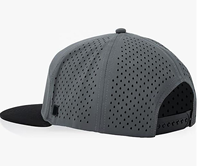 Gorras Personalizables para Hombre, de 6 Paneles, para Golf, Resistentes al Agua, de Poliéster, con Visera Plana y Cierre a Presión, con Perforaciones Láser