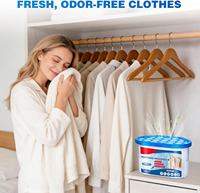 Boîte absorbante d'humidité 3-en-1 à la lavande avec logo personnalisé, 230g 500ml, déshumidificateur parfumé au chlorure de calcium, anti-moisissure, vente en gros OEM