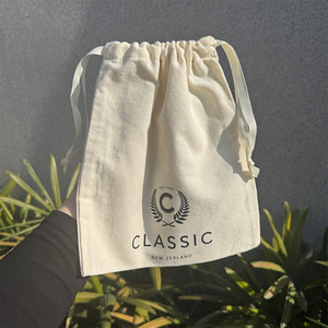 Bolsa con Cordón de Algodón Natural Reciclable de Estilo Sencillo - Product Image 3