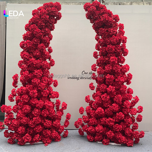 Arco de Flores de Hortensia de Seda Hecho a Mano por LEDA, con Tacto Natural Suave, para el Día de San Valentín, Bodas, Hogar, Jardín y Fiestas - Product Image 1