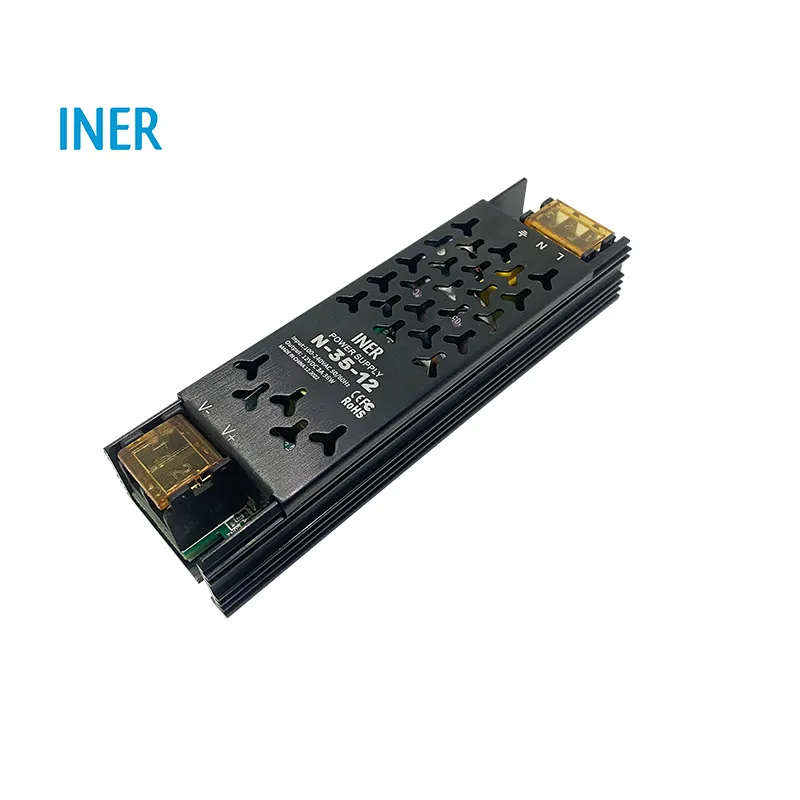 Iner N-36-12 Fabrieksfabrikant Ce Fcc Emc Constante Spanning Ac Naar Dc Ip20 Indoor Aluminium Kwaliteit 3a 12V Led Voeding 36W