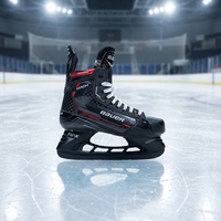 Nouveaux Patins à Glace en Fibre de Carbone 2026 Noirs et Rouges – Patins de Compétition Professionnels pour Joueurs – Vente en Gros