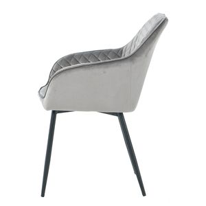 Sillón Moderno de Lujo Tapizado para Restaurante y Hotel, Sillas de Comedor de Tela de Terciopelo - Product Image 3