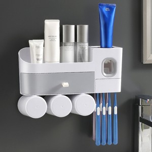 Wholesale Wall Mount <b>Toothpaste</b> Dispenser Squeezer and <b>Holder</b> Set - Product Image 3