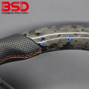 Volant BSD en carbone pour VW <span class=keywords><strong>Taigo</strong></span> GT GTI R Line Modifier Van Custom Brand New Style <span class=keywords><strong>Sport</strong></span> Véritable Volant en fibre de carbone forgé - Product Image 5