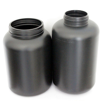 Bouteilles Pharmaceutiques en Plastique de 5 kg et 1 kg pour Bouteille en Plastique HDPE, Pot à Poudre de Protéine, Contenant pour Pilules, Capsules, Nutrition Sportive