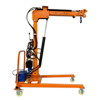 Vente directe d'usine 1 tonne Mini grue montée sur camion Grue pliante portable pour une utilisation sur le chantier de construction
