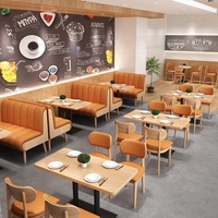 Meubles de restaurant commerciaux, canapé demi-circulaire, structure en bois massif, banquette de café, sièges de salle à manger d'hôtel, robuste