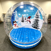 Ornement décoratif imprimé en couleur pour les fêtes de Noël, Halloween, les rassemblements en plein air, globe de neige gonflable en PVC