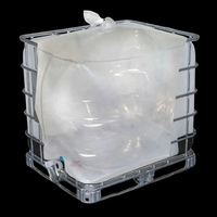 Réservoir IBC en plastique de qualité supérieure, taille importante, vente chaude, matériau PE, qualité alimentaire, 1000L, pour huile et eau, sac de doublure liquide