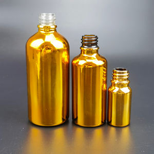 Bouteilles compte-gouttes en verre doré en gros, 5 ml, 10 ml, 15 ml, 30 ml, 50 ml, 100 ml, flacons vides pour huiles essentielles - Product Image 3