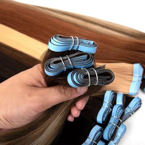 <span class=keywords><strong>Extension</strong></span> per capelli invisibili con nastro adesivo, doppia tessitura a macchina, all'ingrosso, <span class=keywords><strong>100</strong></span>% <span class=keywords><strong>naturali</strong></span> Remy - Product Image 2