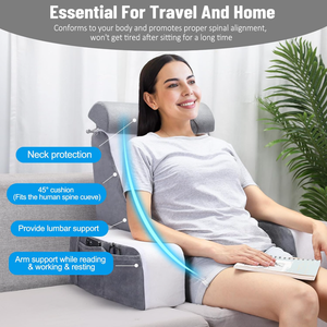 उन्नत समायोज्य बैक गर्दन समर्थन तकिया के साथ उन्नत समायोज्य गर्दन समर्थन तकिया और चल हेडरेस्ट रीडिंग तकिया - Product Image 4