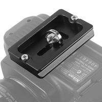 Plaque de fixation rapide universelle en aluminium de haute qualité réglable pour trépied, adaptateur de montage pour appareil photo reflex numérique et cardan