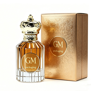 Nouvelles Bouteilles <span class=keywords><strong>de</strong></span> <span class=keywords><strong>Parfum</strong></span> Rondes Vintage <span class=keywords><strong>de</strong></span> 50 ml, Jolies et Populaires, avec Boîte et Bouchon Couronne - Product Image 3