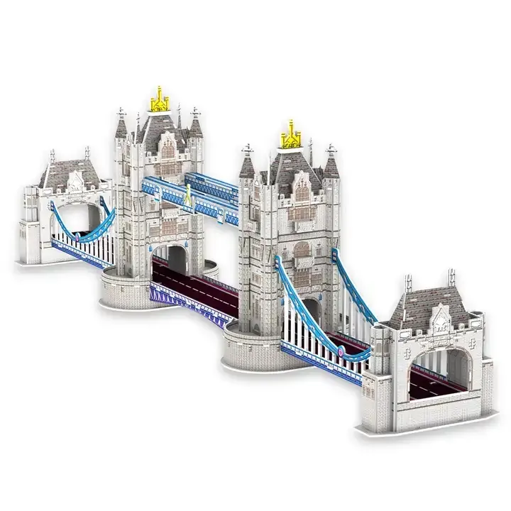 3D Puzzle eva foam Big Ben London Bridge World Famous Architectural Model Manufacturing Industry custom 3D puzzle toys